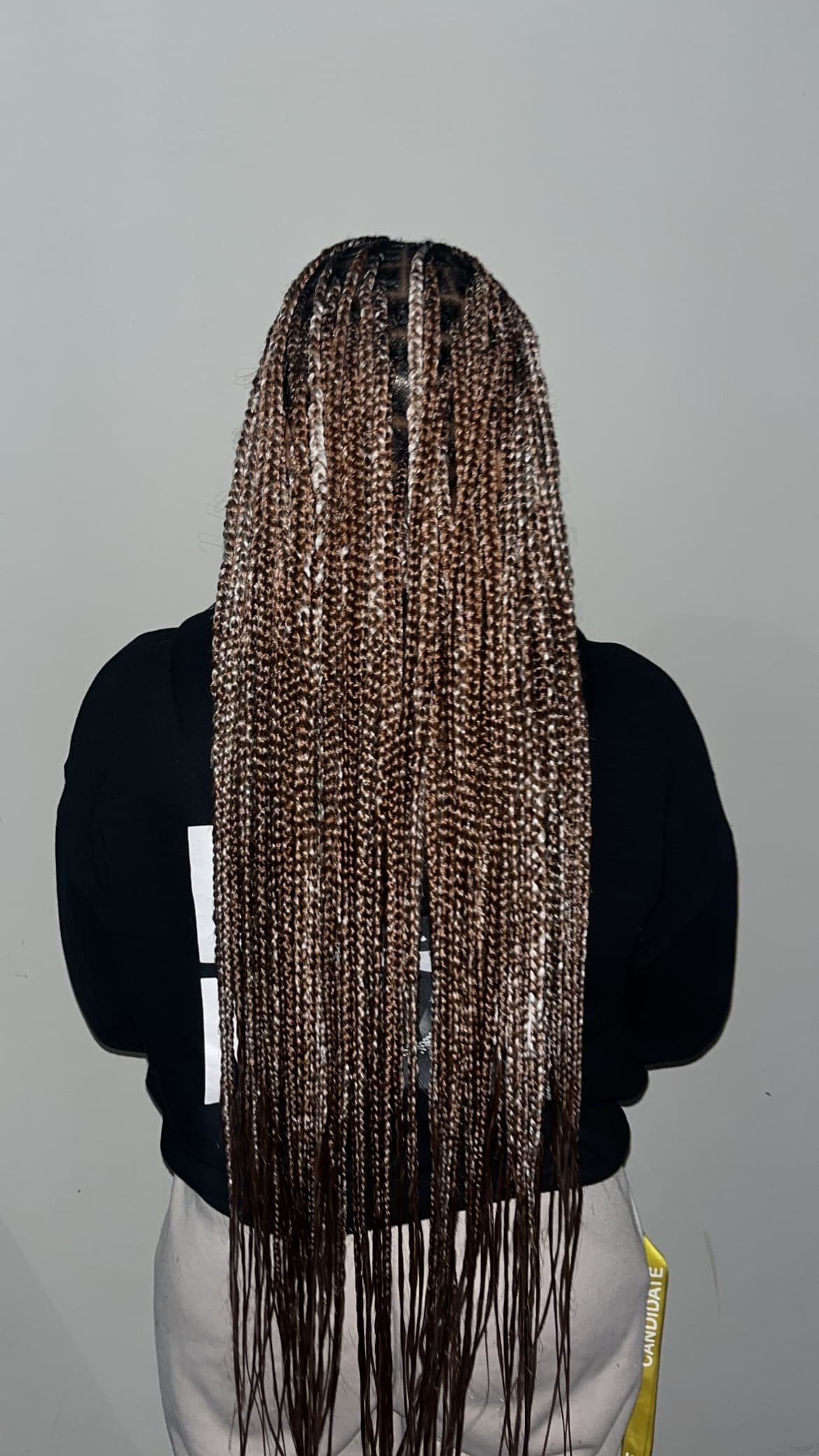 Medium knotless braids